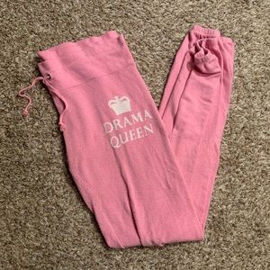 rare ! wildfox drama queen joggers